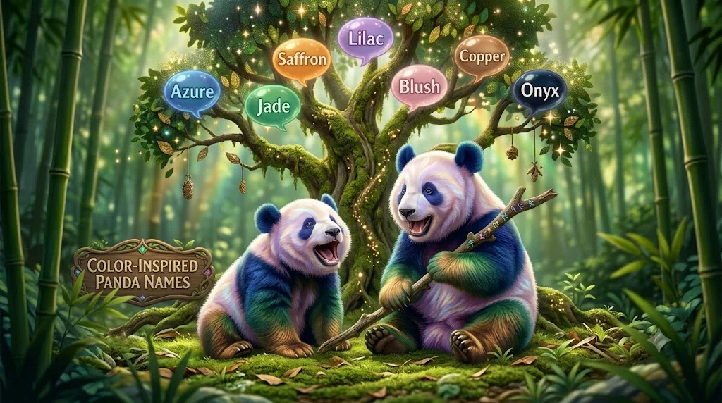color inspired panda