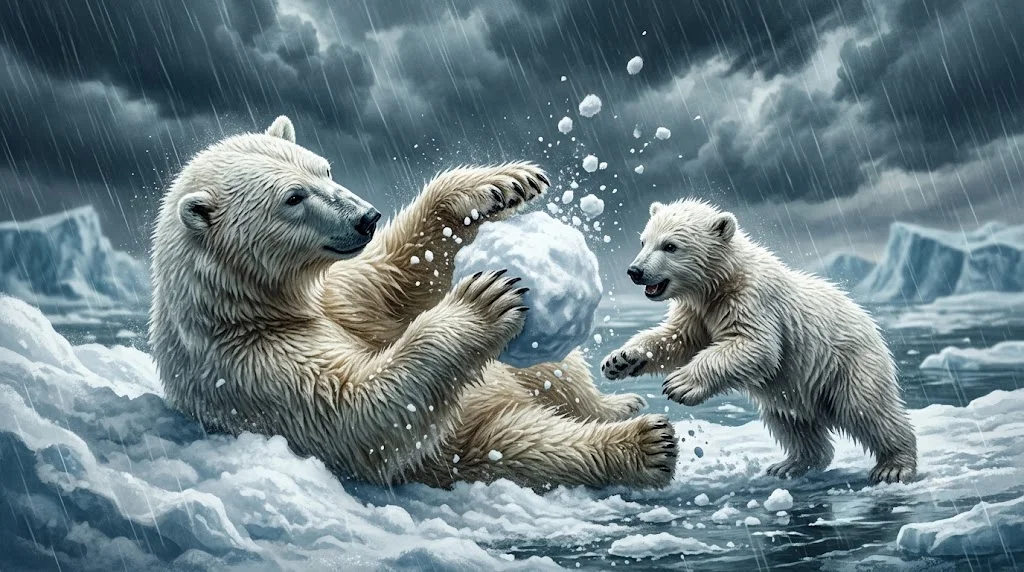 twin polar bear