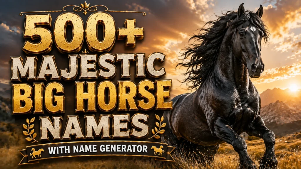 big horse names