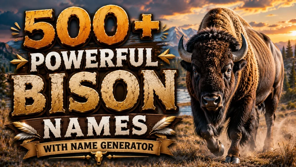 bison names