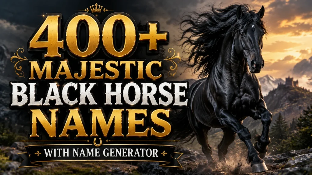 black horse names