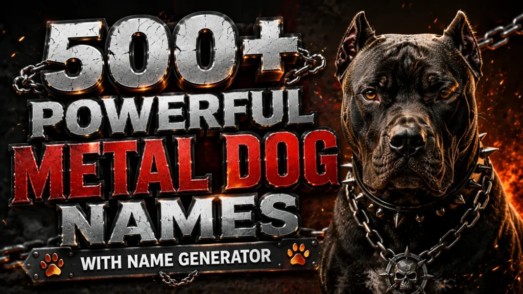 metal dog names