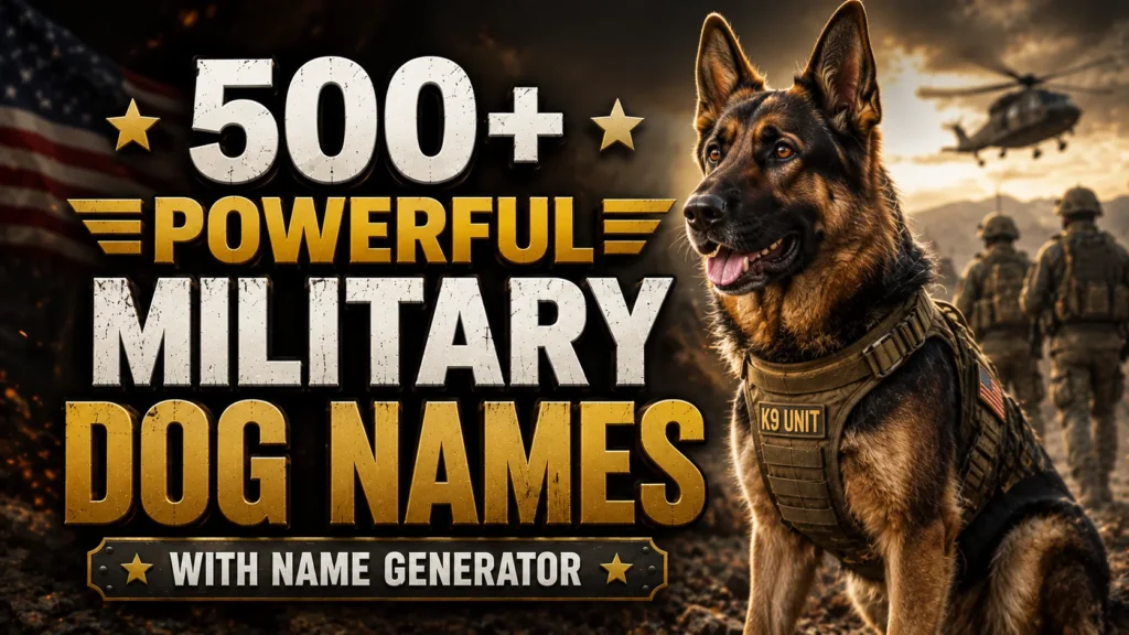 Military Dog Name
