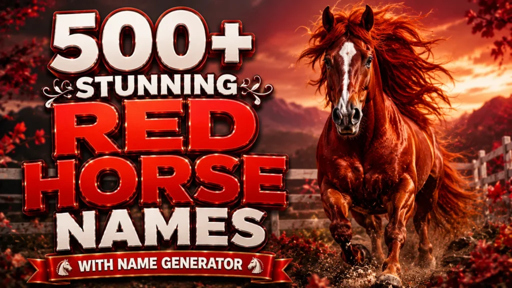 red horse names