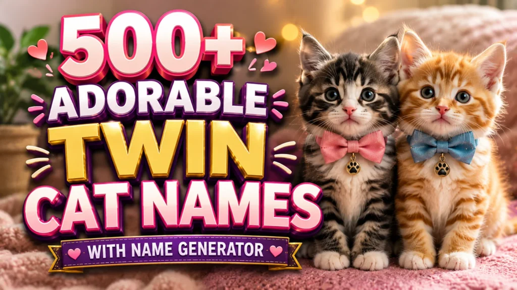 Twin Cat Names
