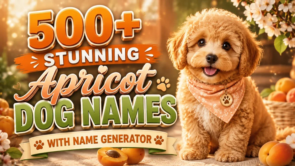 apricot dog names
