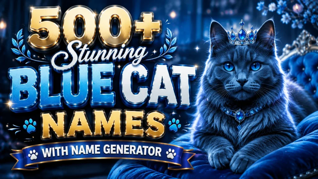 blue cat names