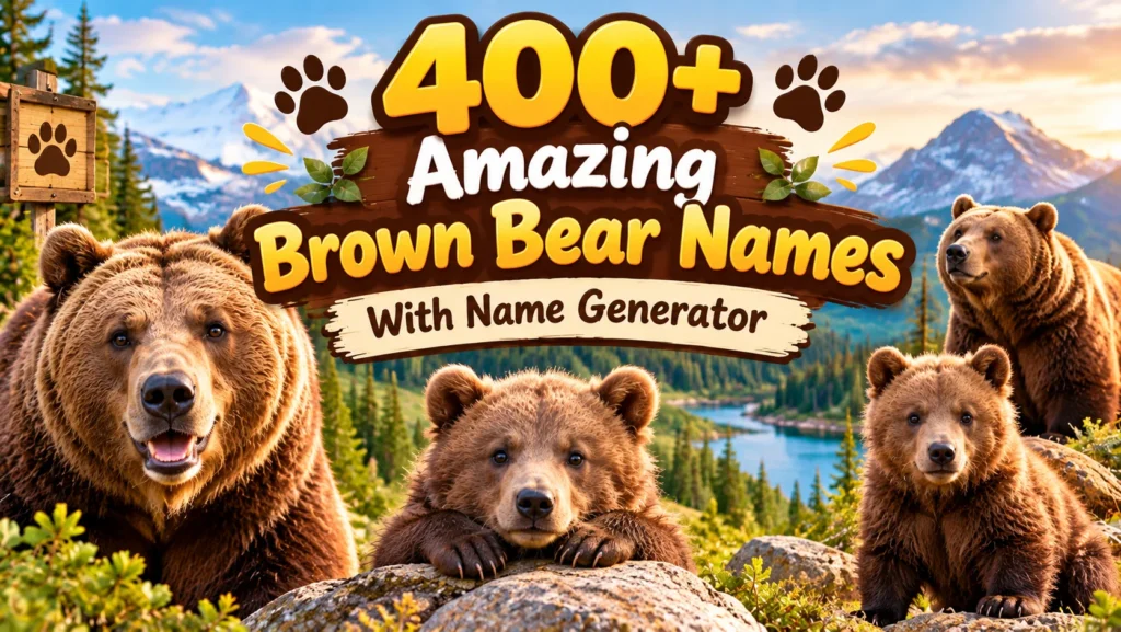 brown bear names