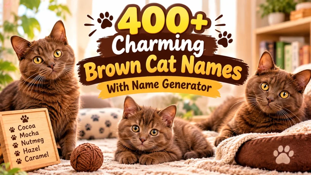 brown cat names