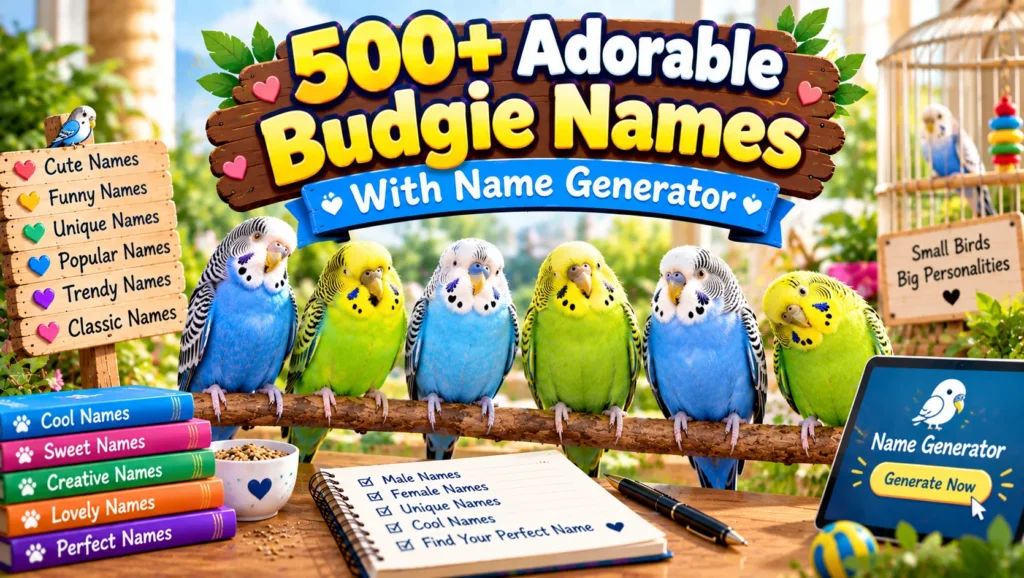 budgie names
