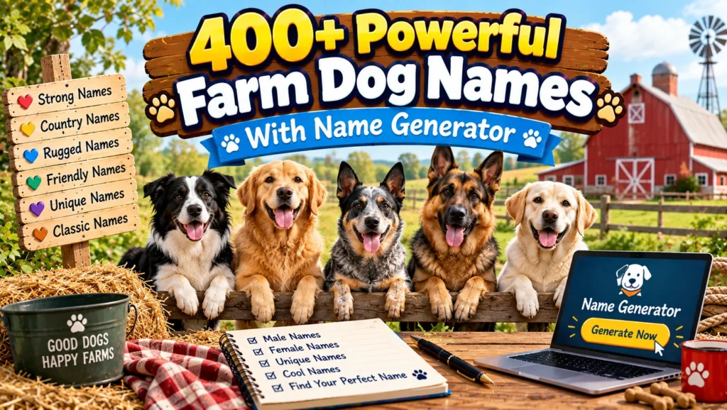 farm dog names