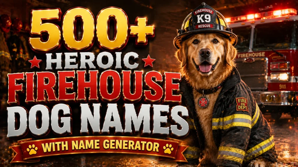 firehouse dog names