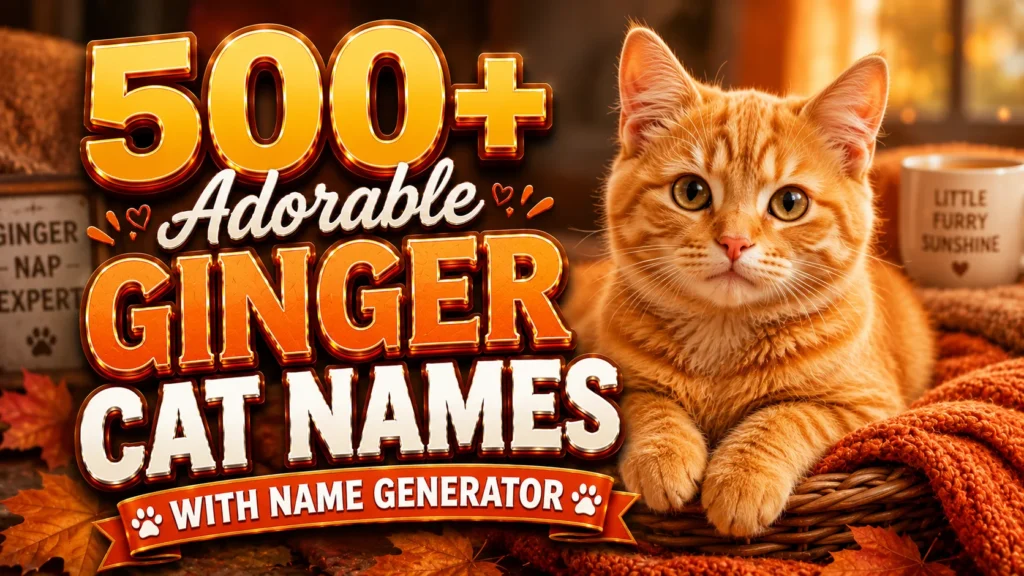 ginger cat names