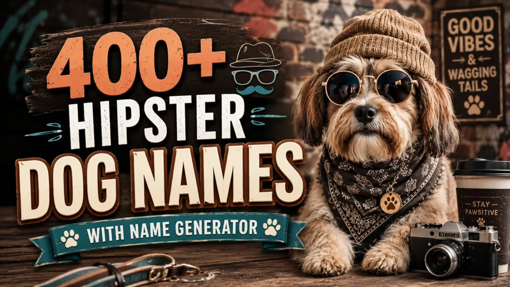 hipster dog names