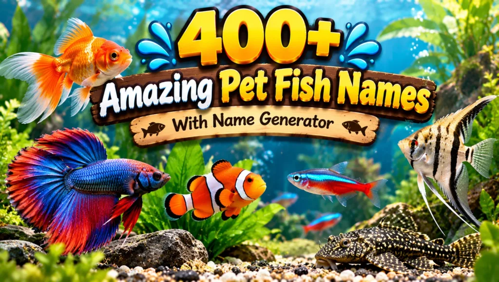 pet fish names