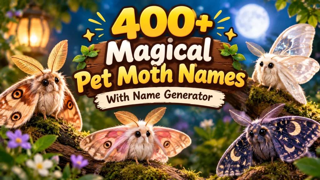 pet moth names