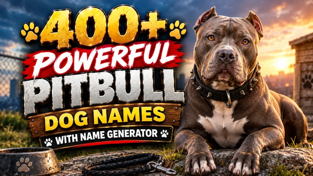 Pitbull Dog Names