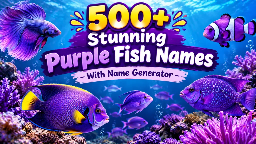 purple fish names