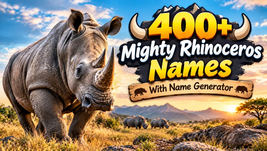 rhinoceros names