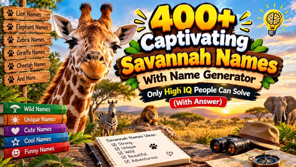 savannah names
