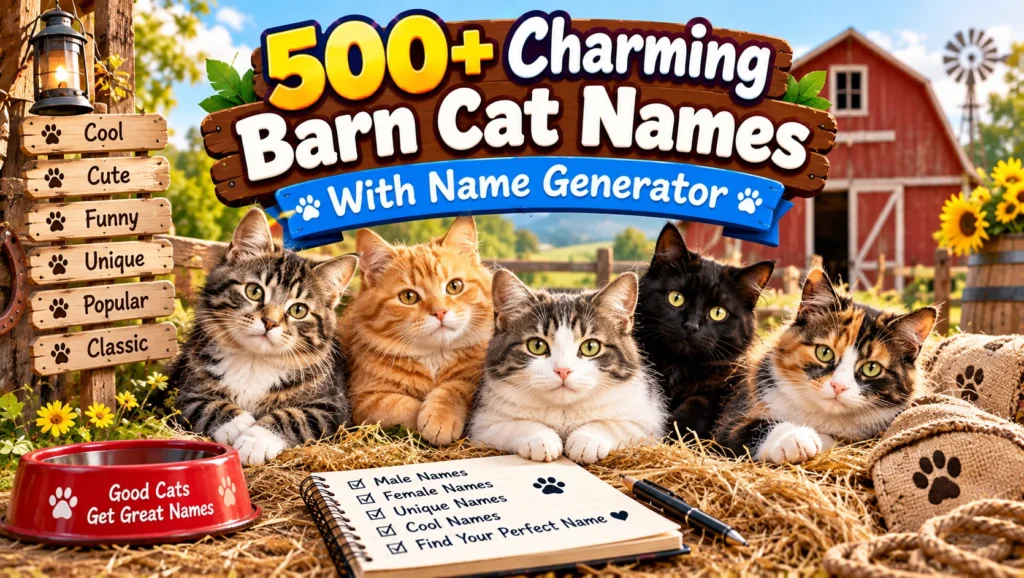barn cat names