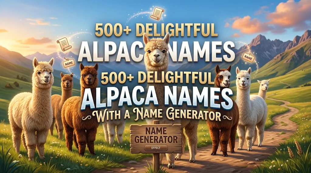 alpaca names