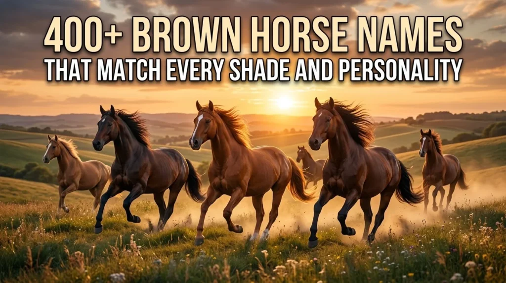 brown horse names