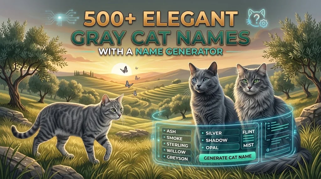 gray cat names