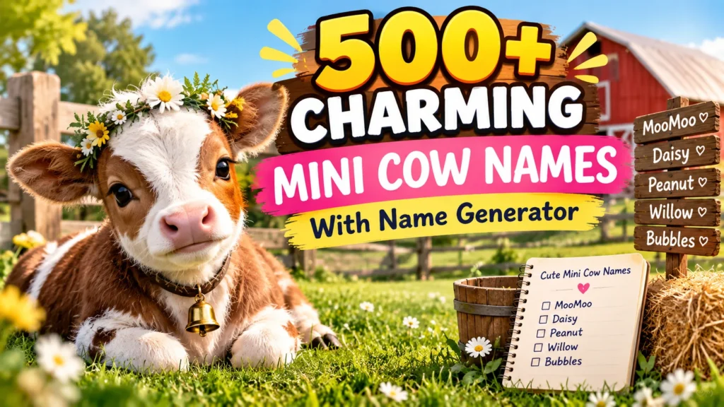mini cow names