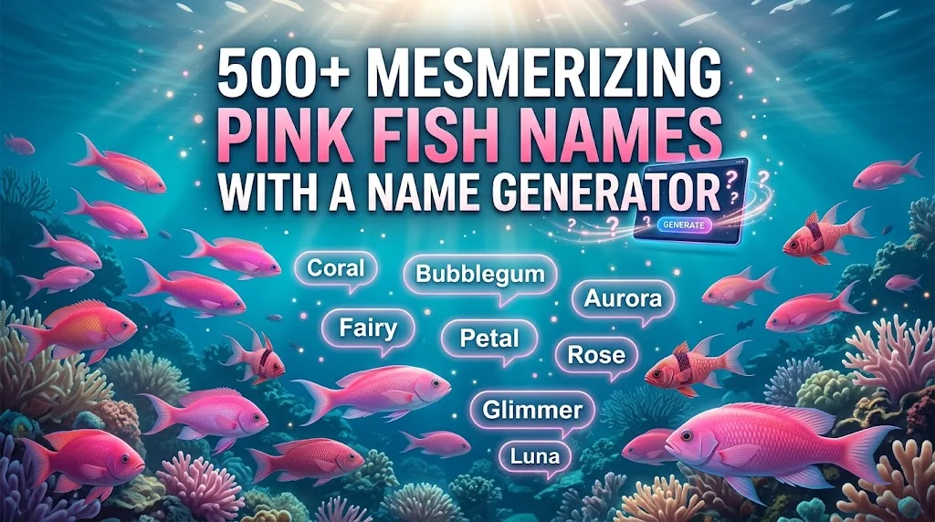 pink fish names