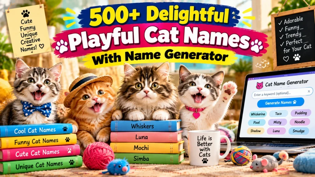 playful cat names