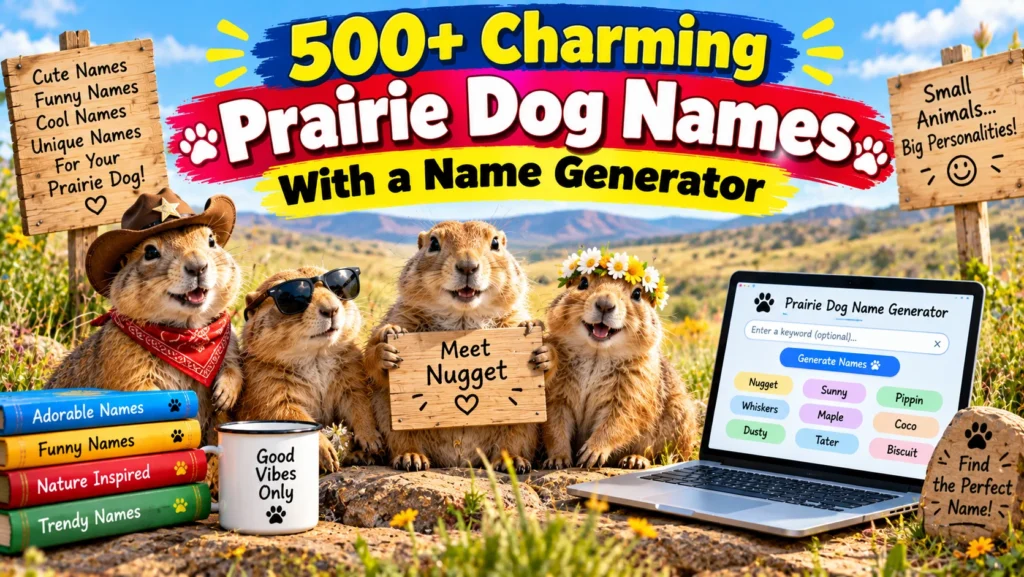 prairie dog names