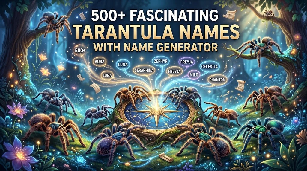 tarantula names