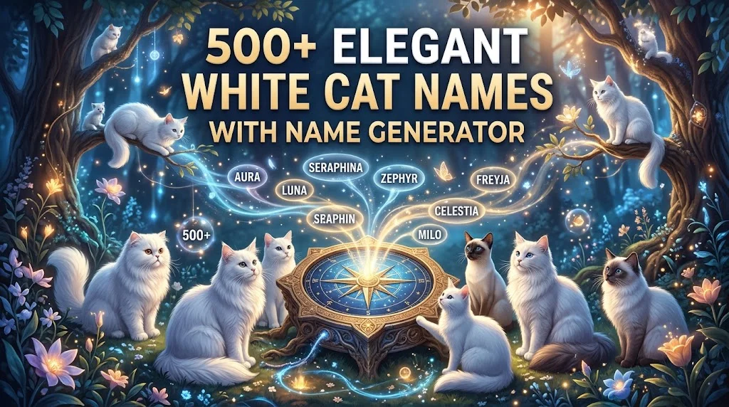 white cat names